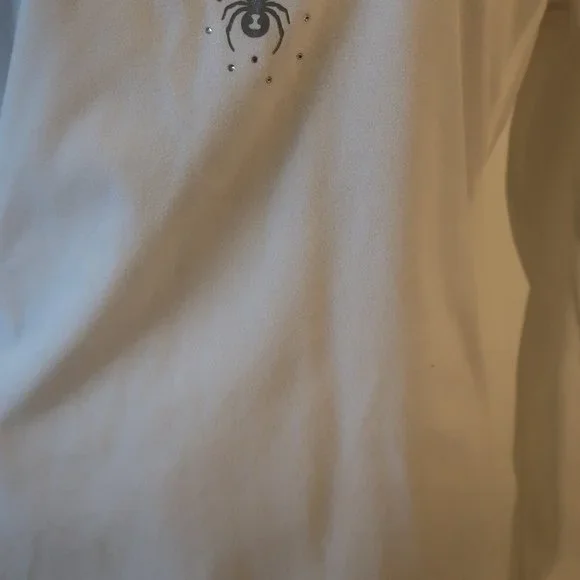 Womens Spyder White 1/4 Zip Fleece Pullover Jacket 16 * - Picture 8 of 10